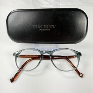 Hackett Bespoke HEB218 671 Mens Gray Round 48-19-145mm Eyeglasses FRAMES ONLY
